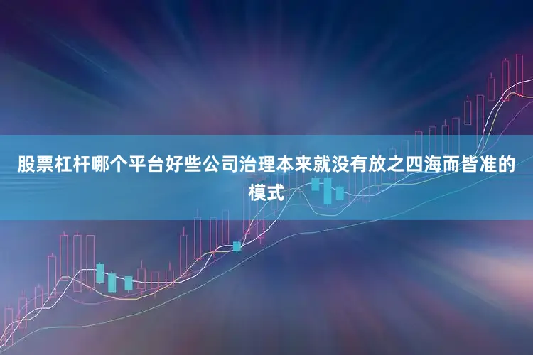 股票杠杆哪个平台好些公司治理本来就没有放之四海而皆准的模式