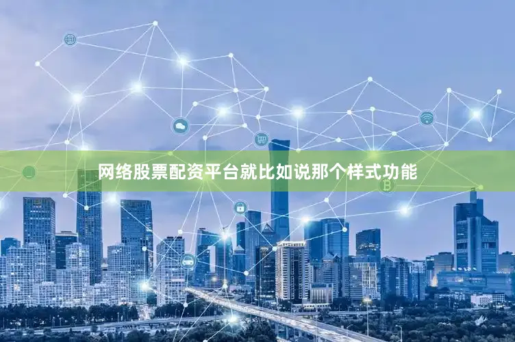 网络股票配资平台就比如说那个样式功能