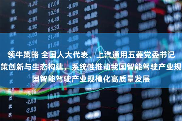 领牛策略 全国人大代表、上汽通用五菱党委书记姚佐平：加快政策创新与生态构建，系统性推动我国智能驾驶产业规模化高质量发展